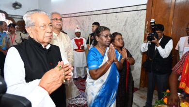 Photo of राष्ट्रपति मुर्मू भगवान जगन्नाथ मंदिर पहुंचीं, देशवासियों की सुख-समृद्धि की कामना की