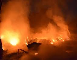 Photo of कानपुर: बिजली का तार गिरने से पेंट गोदाम में लगी आग…..