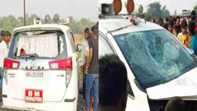 Photo of डीएम विजय प्रकाश मीणा की गाड़ी से टकराकर हादसे का शिकार हुए तीन लोगों के मौत… पर पुलिस के हाथ खाली