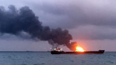 Photo of समुद्री जहाज पर ड्रोन हमले के बाद हुआ विस्फोट