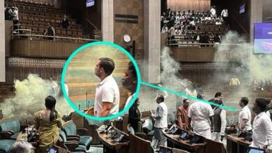 Photo of ससंद में मचे बवाल के बीच राहुल गांधी की एक तस्वीर सोशल मीडिया पर     वायरल हुई
