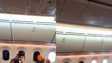 Photo of एयर इंडिया की एक उड़ान में छत से पानी टपकने का वीडियो आया सामने