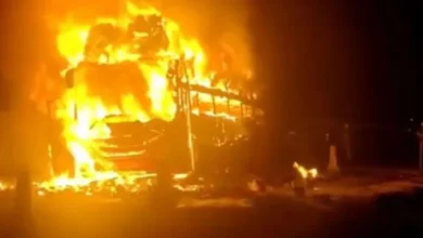 Photo of तेलंगाना में एक और बड़ा हादसा, बस में लगी आग, एक यात्री जल कर राख…