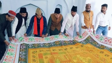 Photo of भाजपा कार्यकर्ताओं ने रोशनी वाली दरगाह हजरत शाह फसीह आलम साहब खलीफा गोसे पाक की चादरपोशी