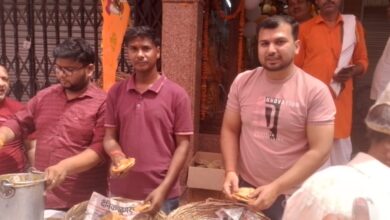 Photo of 84 घंटा हनुमान मंदिर पर धूमधाम से मनाया अंजनी सुत बालाजी का जन्मोत्सव…