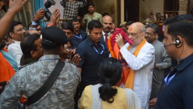 Photo of गृहमंत्री अमित शाह ने बाबा कालभैरव के मंदिर में दर्शन पूजन कर मांगा जीत का आशीर्वाद