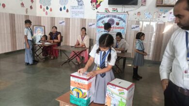 Photo of गुरुकुलम स्कूल में हुआ चुनाव, बच्चों ने उत्साह से किया मतदान