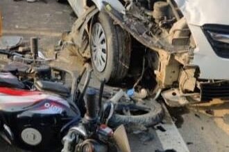 Photo of बाइक सवार दंपति को तेज गति कार ने मारी टक्कर,दंपति की हुई दर्दनाक मौत