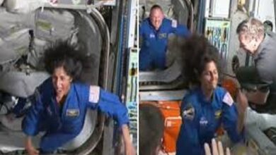 Photo of अंतरराष्ट्रीय अंतरिक्ष स्टेशन में प्रवेश करने पर खुशी से झूम उठीं सुनीता विलियम्स