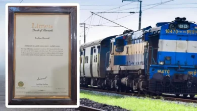 Photo of भारतीय रेलवे ने लिम्का बुक ऑफ रिकॉर्ड्स में अपना नाम दर्ज कराया