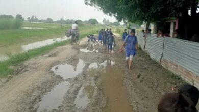 Photo of गुरेटी ग्रामसभा की सड़क बदहाल, ग्रामीणों का आवागमन दुश्वार 