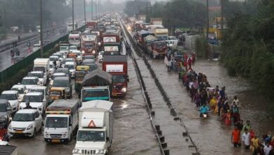 Photo of बारिश के बाद एक्सप्रेस-वे से लेकर दिल्ली-जयपुर हाईवे तक लगा जाम