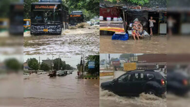 Photo of मुजफ्फरनगर में बरसात के बीच जलभराव भारी बारिश से कॉलोनियों में हुआ जलभराव