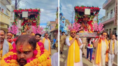 Photo of पीलीभीत में शक्तिपीठ देव भवन मित्र मंडल द्वारा महाकाल बाबा जी पालकी यात्रा निकाली गई