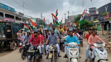 Photo of भारतीय जनता युवा मोर्चा ने निकाली तिरंगा यात्रा