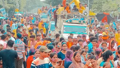 Photo of श्री गणेश प्रतिमा विसर्जन में उमड़ा जन सैलाब, गणपति बप्पा के जयकारों से गूंजा नगर